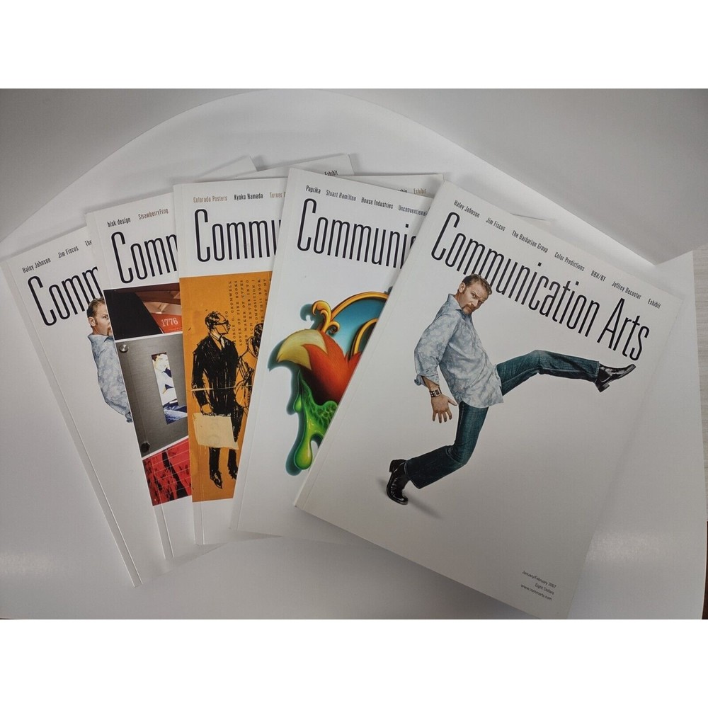 Lot of 4 COMMUNICATION ARTS Magazines 350 351 358 359 2007-2008 OOP